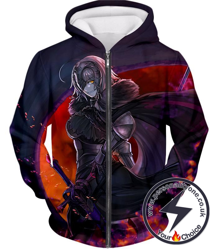 Fate Stay Night Fate Grand Order Ruler Jeanne Alter Avenger Zip Up Hoodie